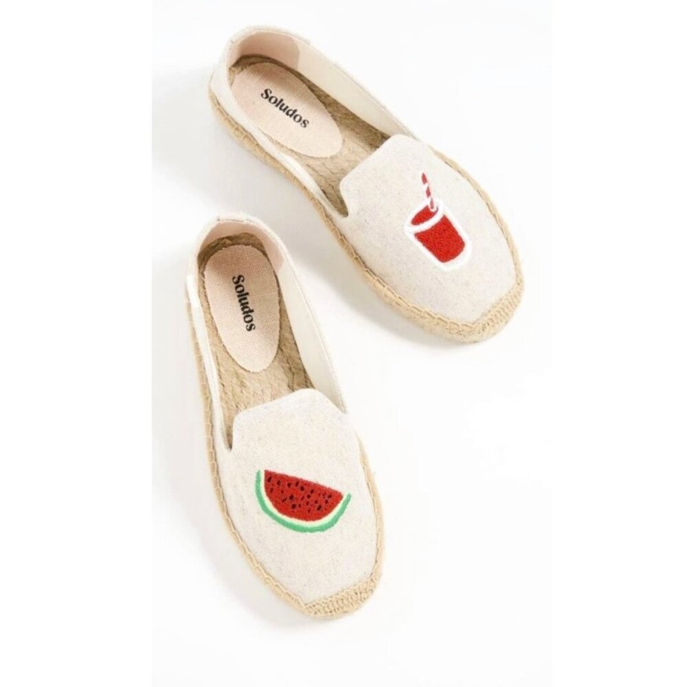 Soludos Women’s Espadrilles Sandal Summer Watermelon Juice Platform Slip On